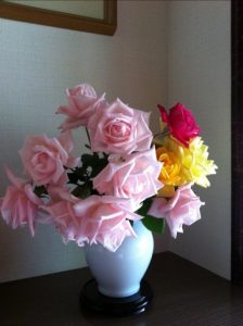 森田さんの薔薇の花